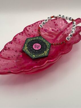 Acardian Pink Inspired Feather Trinket Dish